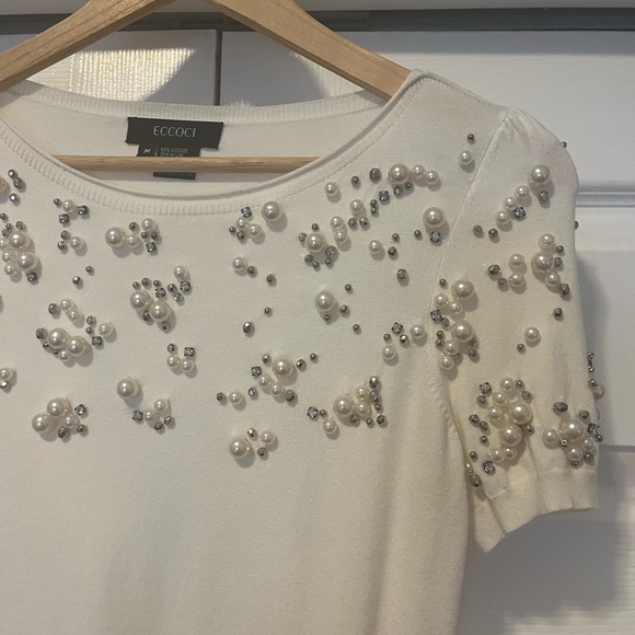 ECCOCI Vintage Pearl Top - Picture 3 of 8